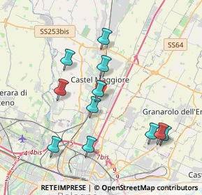 Mappa Via Massimo Troisi, 40013 Castel Maggiore BO, Italia (3.88364)