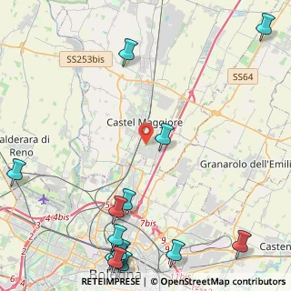 Mappa Via Massimo Troisi, 40013 Castel Maggiore BO, Italia (6.83143)