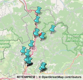 Mappa Località Bosco, 16010 Savignone GE, Italia (8.895)