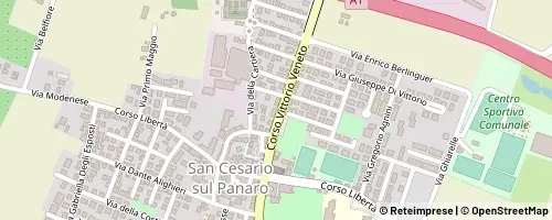 Mappa San Cesario sul Panaro