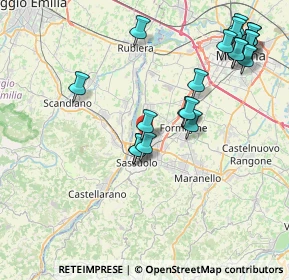 Mappa Via Emilia Romagna, 41049 Sassuolo MO, Italia (9.0355)