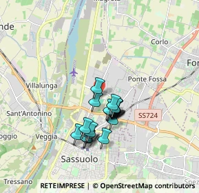 Mappa Via Monte Pasubio, 41049 Sassuolo MO, Italia (1.381)