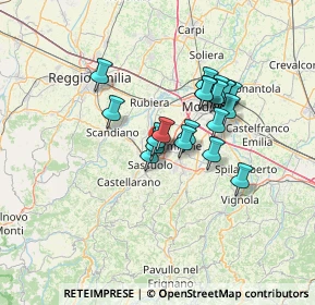 Mappa Via Valle d'Aosta, 41029 Sassuolo MO, Italia (10.4405)