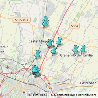 Mappa A13, 40013 Bologna BO, Italia (3.89583)