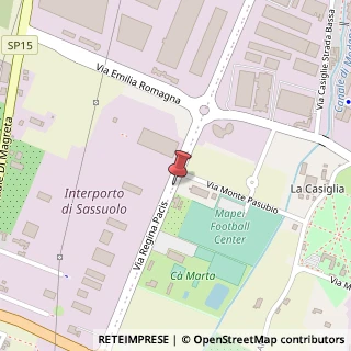 Mappa Via Regina Pacis, 175, 41049 Sassuolo, Modena (Emilia Romagna)