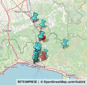 Mappa 16010 Savignone GE, Italia (11.514)