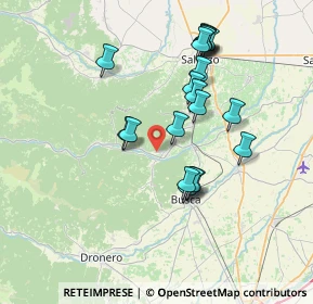 Mappa VIA PROVINCIALE SAMPEYRE, 12026 Piasco CN, Italia (7.0065)