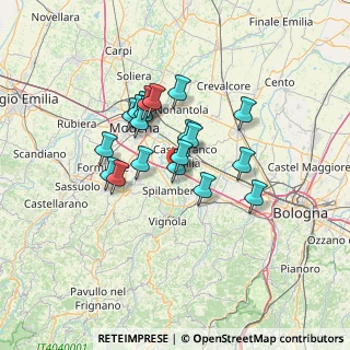Mappa Via A. Maccaferri, 41018 San Cesario Sul Panaro MO, Italia (10.5385)