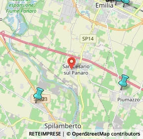 Mappa Via A. Maccaferri, 41018 San Cesario Sul Panaro MO, Italia (4.09722)