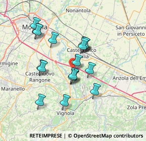 Mappa Via A. Maccaferri, 41018 San Cesario Sul Panaro MO, Italia (6.21167)
