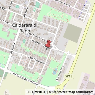 Mappa Via dell'Artigiano,  124, 40012 Calderara di Reno, Bologna (Emilia Romagna)