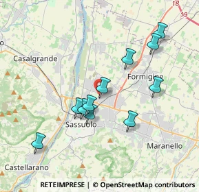 Mappa Via Marche, 41049 Sassuolo MO, Italia (3.52455)