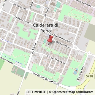 Mappa Via dell'Artigiano, 36, 40012 Calderara di Reno BO, Italia, 40012 Calderara di Reno, Bologna (Emilia Romagna)