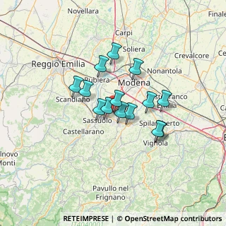 Mappa Via Guido Rossa, 41043 Formigine MO, Italia (9.75071)