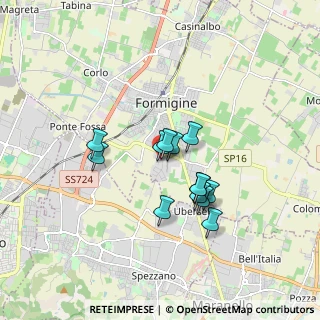 Mappa Via Guido Rossa, 41043 Formigine MO, Italia (1.35462)