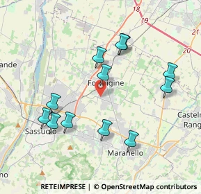 Mappa Via Modigliani, 41043 Formigine MO, Italia (3.93667)