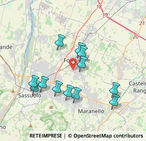 Mappa Via Modigliani, 41043 Formigine MO, Italia (3.49333)