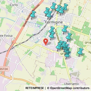 Mappa Via Modigliani, 41043 Formigine MO, Italia (1.14278)
