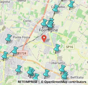 Mappa Via Modigliani, 41043 Formigine MO, Italia (3.0095)