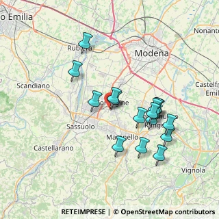 Mappa Via Modigliani, 41043 Formigine MO, Italia (6.90176)