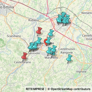 Mappa Via Modigliani, 41043 Formigine MO, Italia (7.065)