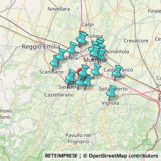 Mappa Via Claudio Treves, 41043 Formigine MO, Italia (9.98895)