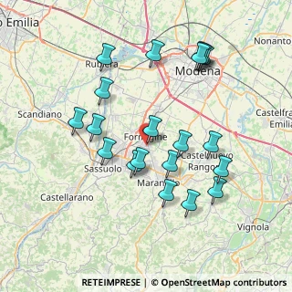 Mappa Via Claudio Treves, 41043 Formigine MO, Italia (7.6905)