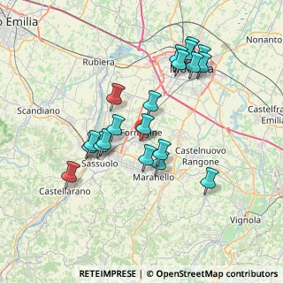 Mappa Via Claudio Treves, 41043 Formigine MO, Italia (7.0645)