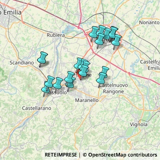 Mappa Via Claudio Treves, 41043 Formigine MO, Italia (6.3315)