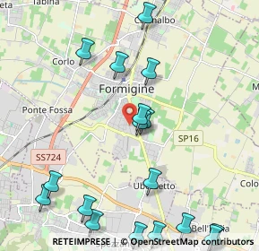 Mappa Via Claudio Treves, 41043 Formigine MO, Italia (2.70706)