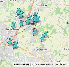 Mappa Via Claudio Treves, 41043 Formigine MO, Italia (1.846)