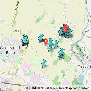 Mappa Via Stelloni Levante, 40012 Calderara di Reno BO, Italia (0.81852)