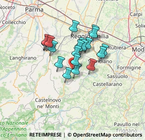 Mappa Via Monchio, 42030 Vezzano sul Crostolo RE, Italia (9.944)