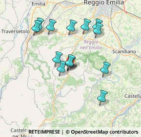 Mappa Via Monchio, 42030 Vezzano sul Crostolo RE, Italia (6.52643)