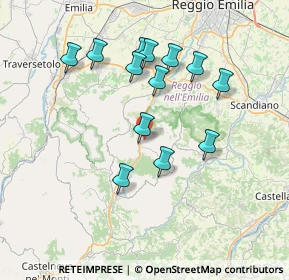 Mappa Via Monchio, 42030 Vezzano sul Crostolo RE, Italia (6.94692)