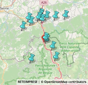 Mappa Via G. Airenta, 16010 Rossiglione GE, Italia (7.21063)