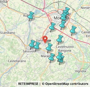 Mappa Via L. Ariosto, 41043 Formigine MO, Italia (7.41)