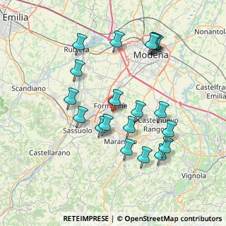 Mappa Via L. Ariosto, 41043 Formigine MO, Italia (7.725)