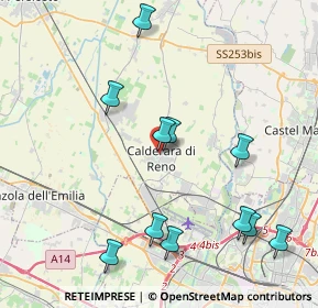 Mappa Via Dello Sport, 40012 Calderara di Reno BO, Italia (4.49182)