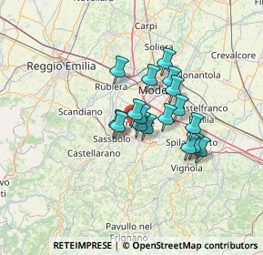 Mappa Via A. Coppi, 41043 Formigine MO, Italia (9.19882)