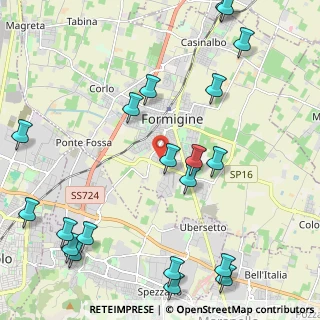 Mappa Via Coppi, 41043 Formigine MO, Italia (2.92)