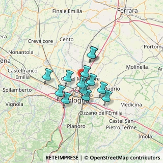 Mappa Castel Maggiore, 40013 Castel Maggiore BO, Italia (9.23923)