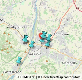 Mappa Via Sardegna, 41049 Sassuolo MO, Italia (3.01636)