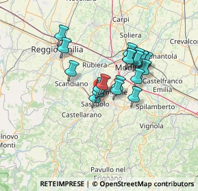 Mappa Via Sardegna, 41049 Sassuolo MO, Italia (10.5865)