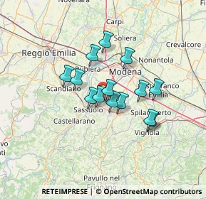 Mappa Via Velletri, 41043 Formigine MO, Italia (9.89143)