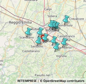 Mappa Via Velletri, 41043 Formigine MO, Italia (10.02167)