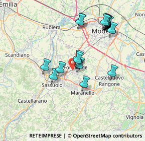 Mappa Via Velletri, 41043 Formigine MO, Italia (8.0115)