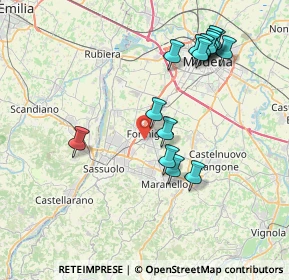 Mappa Via Velletri, 41043 Formigine MO, Italia (8.102)