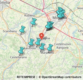 Mappa Via Velletri, 41043 Formigine MO, Italia (7.09688)