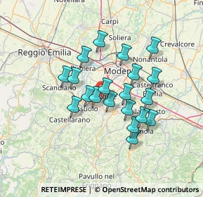 Mappa Via Graziosi, 41043 Formigine MO, Italia (11.382)